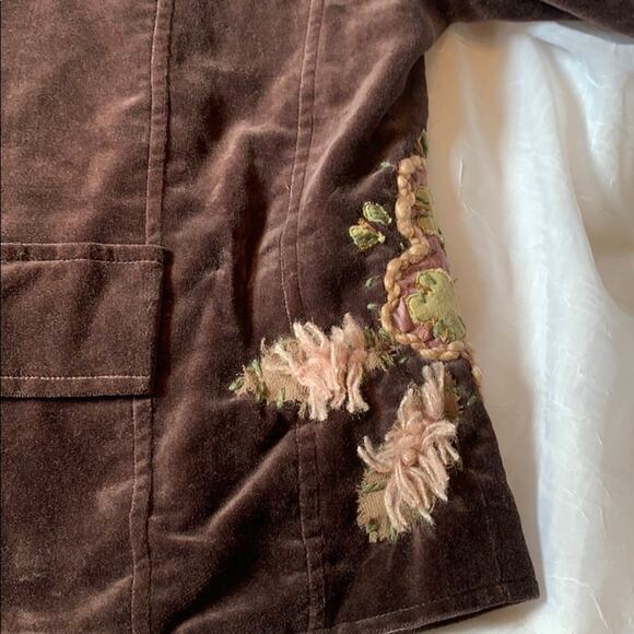 Diab’less Diabless embroidered velvet military jacket, m - Picture 6 of 11